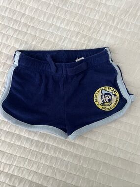 H&M Disney Donald Duck Navy Shorts with Light Blue Trim and Patch